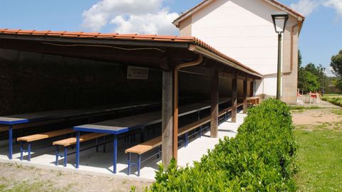 Imagen del centro social de Celas, que recientemente fue reformado y cuenta con bar