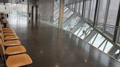 Pasillos del eficio del tribunal de instancia de Ourense.