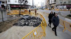 Garc�a Barb�n y Rosal�a de Castro, en obras