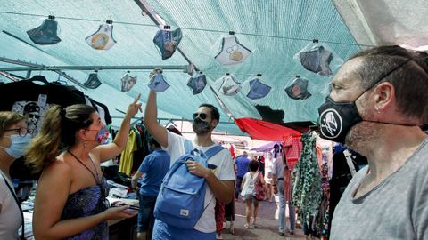 Uso de mascarillas en Vilagarcía
