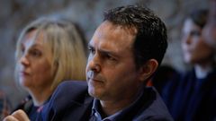 El profesor Rial Boubeta, en un acto en la UDC sobre salud mental y jvenes el ao pasado. 