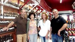 Cuatro de los artistas que participan en la nueva muestra de Ribeirao. 