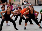 A Estrada ha acogido varios maratones de zumba y clases abiertas