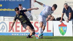 Nacho, de negro, durantel el Boiro-Viveiro.