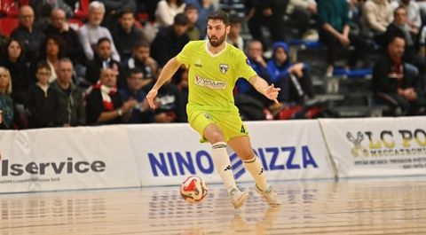 Lucho López durante esta temporada en el Vitulano C5 Manfredonia