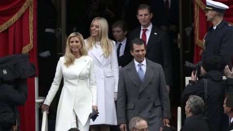 Los cuatro hijos mayores del presidente.