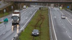 Una fuerte granizada provoca numerosos problemas de tr�fico en Santiago