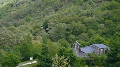 Iglesia de Esperante, un pueblo por el que pasa el sendero que tom� la mujer que sufri� el percance este s�bado