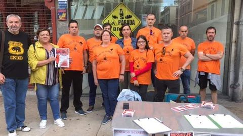 Protesta de los trabajadores de Vesuvius