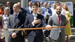 Toma de posesi�n del nuevo alcalde de Ribeira, Luis P�rez Barral