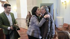 Candia y Balseiro se saluda el d�a que la presidenta del PP renunci� a su puesto en la Diputaci�n
