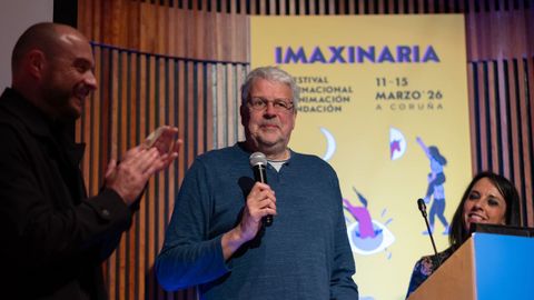 Alberto V�zquez, Sylvain Chomet y Matilde Rodr�guez, este domingo, en la clausura del festival