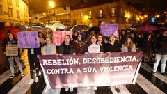 Manifestaci�n de colectivos femenistas para condenar el asesinato de Diana Quer.