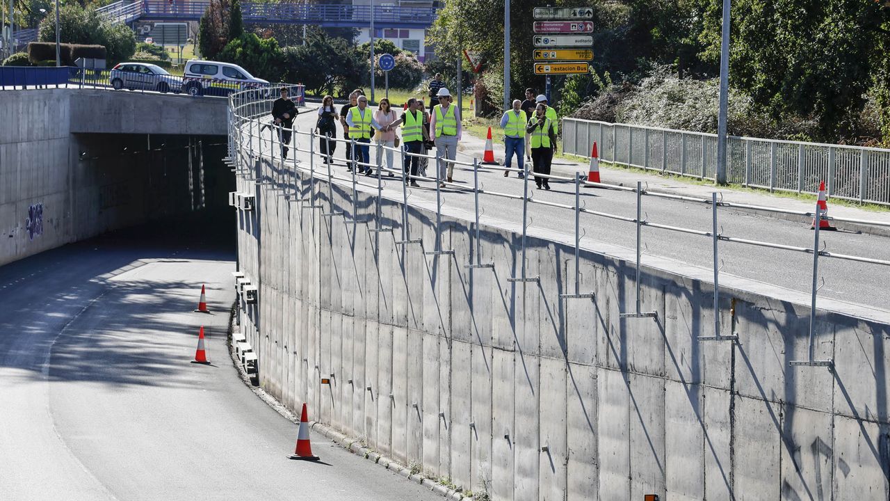 Finalizan las obras del talud del paso inferior de la N-120 en el barrio de O Pino de Ourense, con una inversión de 1,5 millones de euros