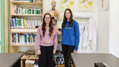 Las dos estudiantes premiadas en el certamen de la Facultade de Ciencias de la USC