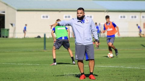 Imagen de archivo del argentino entrenando a categoras inferiores del Deportivo.