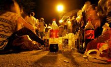 El parque de A Palma es el �nico lugar donde el Concello permite el botell�n. 
