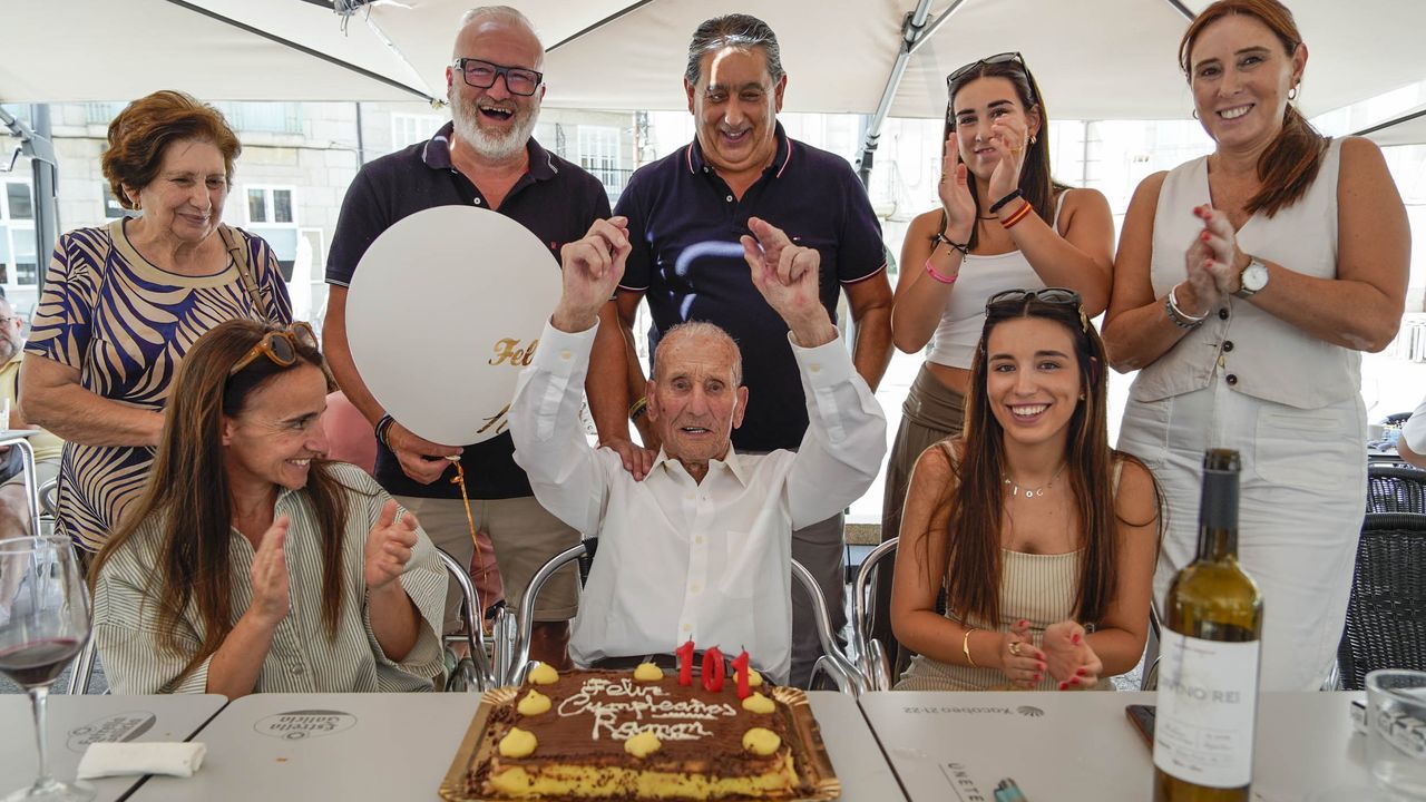 Ramón Rey cumplió 101 años en Ribadavia: «El secreto está en ser buena persona»