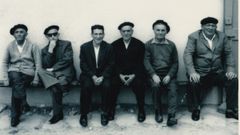 O antigo banco do Rancho Chico, en Celeiro, nunha imaxe do 25 de xullo de 1973