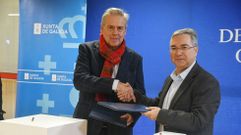 Antonio G�mez y Luis Menor firmaron el convenio. 