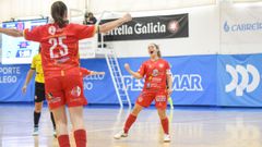 Ale de Paz celebrando uno de sus goles ante Chiloeches