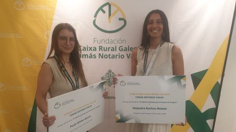 Paula Gómez (izquierda) completará estudios en Bristol, y Alejandra Rechou (derecha), en Turín