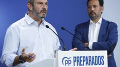 Pedro Roll�n y Guillermo Mariscal, hoy en rueda de prensa.