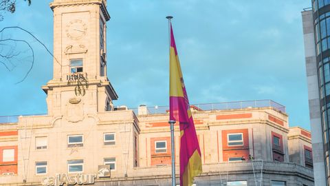 Bandera situada en La Escandalera, Oviedo