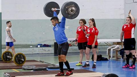 CAMPEONATO DE ESPA�A DE HALTEROFILIA EN EL PABELL�N A CA�OTA, MAR�N