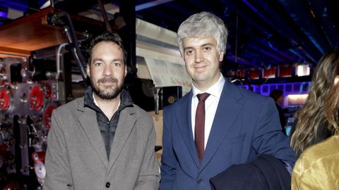 Cristóbal Medeiros, secretario general de UGT Galicia, y José Ignacio Prada, el director general de Tranvías de A Coruña