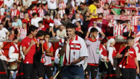 Derbi asturiano entre el Real Sporting de Gijon y el Real Oviedo en El Molin�n