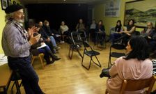 Uns vinte creadores participaron na xuntanza que tivo lugar no Liceo da Pobra.<span lang= es-es > </span>