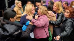 Decenas de personas celebraron una concentracin en Baiona por Estela Blach, la ltima vctima de violencia machista