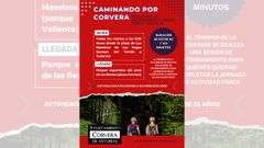 Cartel del programa �Caminando por corvera�