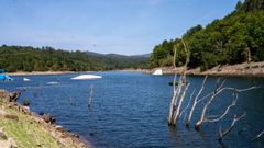 Aspecto del embalse de Eiras el 21 de agosto pasado.