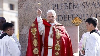 El papa Le�n XIV, este domingo de Ramos