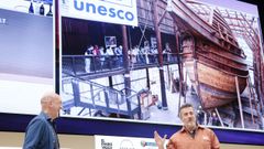 El cocinero Aitor Arregi y el presidente de Albaola, Xabier Agote, presentaron en Gastronomika El milagro del San Juan 1565-2025: Navegacin y cocina de abordo en la primera globalizacin