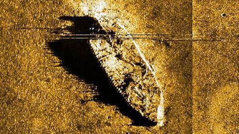 Imagen de un pecio en Rande tomada por la Xunta en una campa�a de investigaci�n.