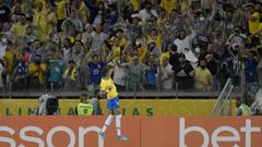 Imagen de archivo de aficionados brasile�os en un partido de la selecci�n, celebrado en la ciudad de Belo Horizonte