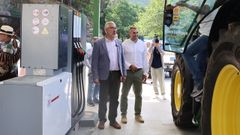 Miguel Fernndez y Roberto Fernndez, en la inauguracin