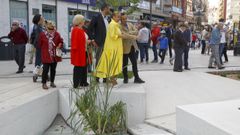 Carmela Silva y Alberto Varela dan el visto bueno a la plaza de Galicia