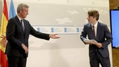 El presidente de la Xunta, Alfonso Rueda, en una foto de archivo con el conselleiro de Facenda, Miguel Corgos