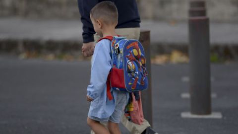 Foto de archivo de la vuelta al cole en septiembre del a&ntilde;o pasado