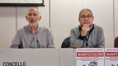 Suso Vilasnchez y Orlando Saavedra presentaron la manifestacin.