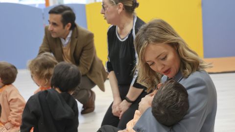 La conselleira Fabiola Garca, con Jos Manuel Rey al fondo