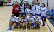Las jugadoras del BAlonm�n Taboada se estrenaron esta campa�a en la Primera Auton�mica
