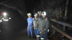 Mineros encerrados en el pozo Aurelio