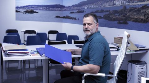 Asesor Francisco Rodr�guez, en Ribeira