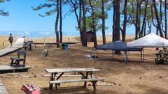 El entorno de la playa de Morouzos, el mi�rcoles a mediod�a