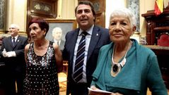 Negreira, con familiares del exalcalde Folla Yordi